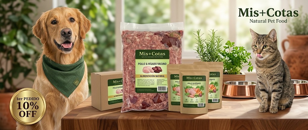 Mis+Cotas - alimento natural para perros y gatos
